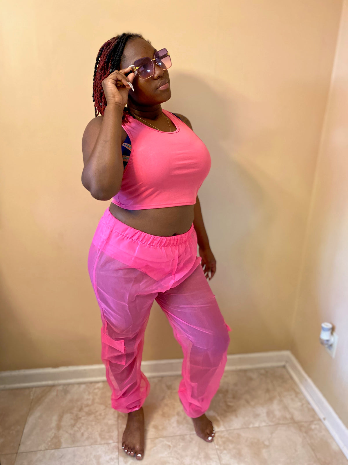 "Peek A Boo" Pant Set