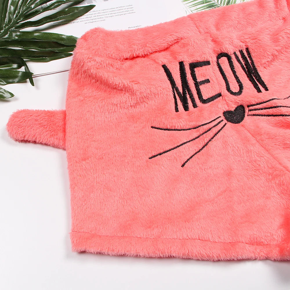 "Meow & Forever Fuzzy" Pajama Set