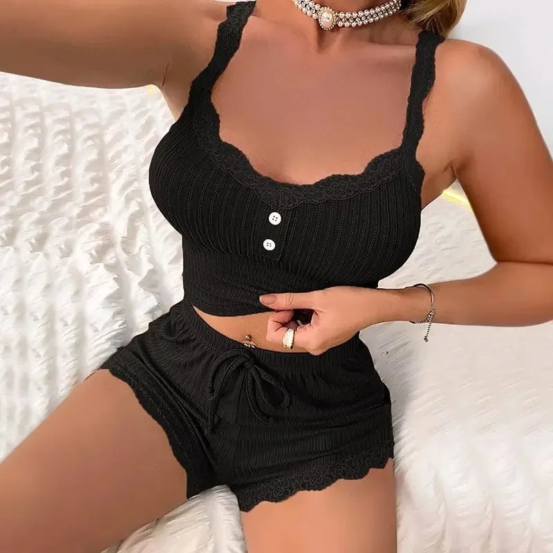 "Whisper Lace" Pajama Set