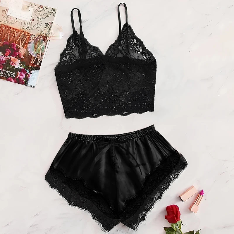 "Satin Sweetheart" Pajama Set