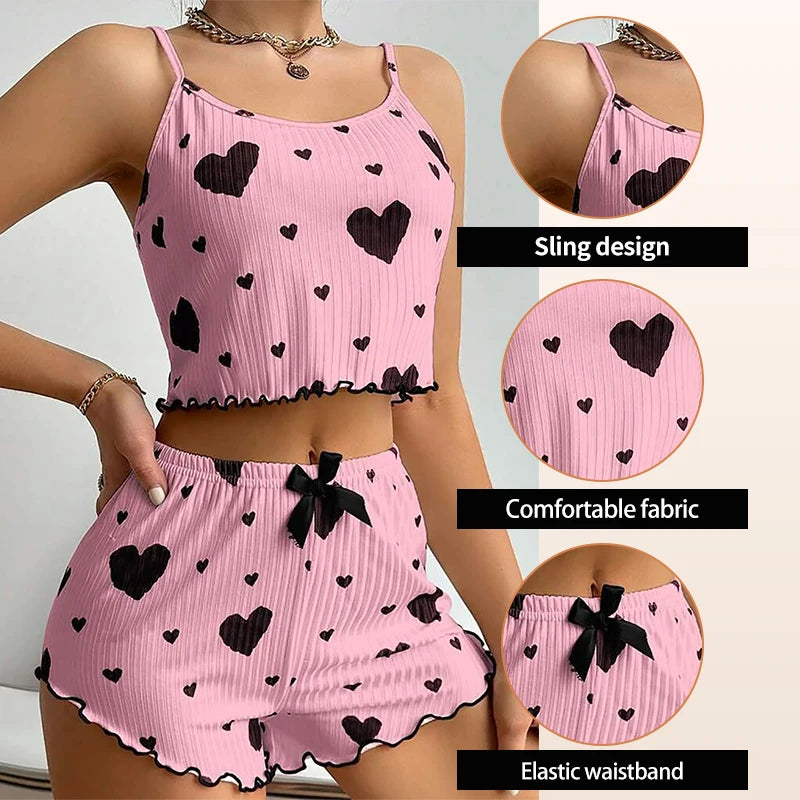 "Cupids Crush" Pajama Set (Bestie Sets)