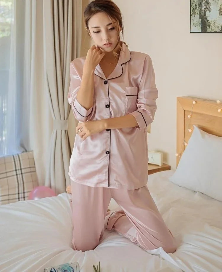 "Satin Cloud 9" Pajama Set