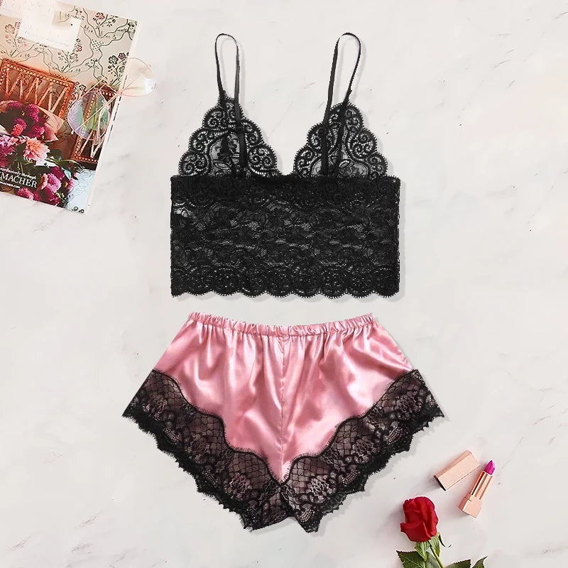 "Satin Sweetheart" Pajama Set
