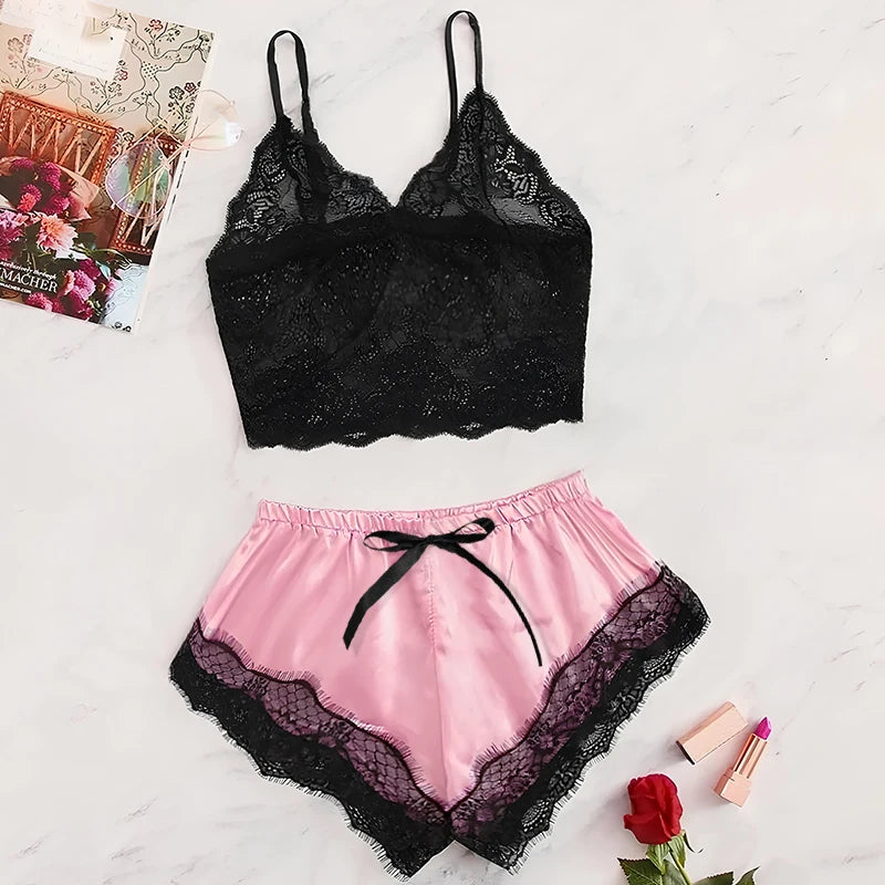 "Satin Sweetheart" Pajama Set