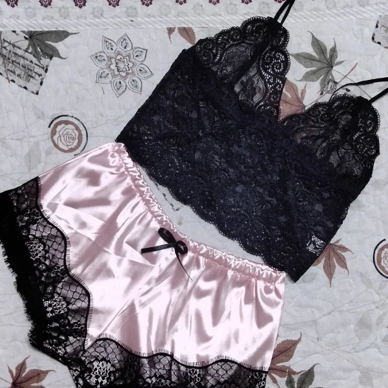 "Satin Glow" Pajama Set